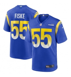 Men's Los Angeles Rams #55 Braden fiske Blue vapor untouchable limited Jersey