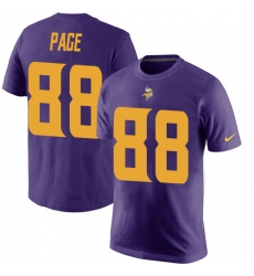 Nike Minnesota Vikings #88 Alan Page Purple Rush Pride Name & Number T-Shirt