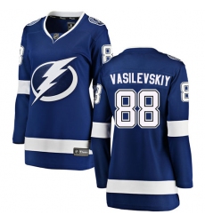 Women's Tampa Bay Lightning #88 Andrei Vasilevskiy Fanatics Branded Royal Blue Home Breakaway NHL Jersey