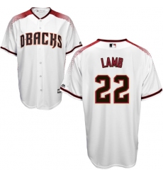 Men's Majestic Arizona Diamondbacks #22 Jake Lamb Replica White Home Cool Base MLB Jersey