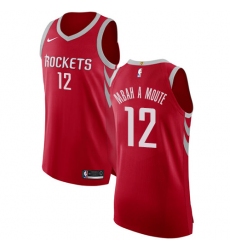 Youth Nike Houston Rockets #12 Luc Mbah a Moute Authentic Red Road NBA Jersey - Icon Edition
