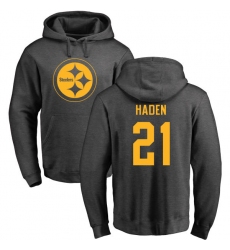 NFL Nike Pittsburgh Steelers #21 Joe Haden Ash One Color Pullover Hoodie