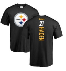 NFL Nike Pittsburgh Steelers #21 Joe Haden Black Backer T-Shirt