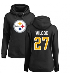 NFL Women's Nike Pittsburgh Steelers #27 J.J. Wilcox Black Name & Number Logo Pullover Hoodie