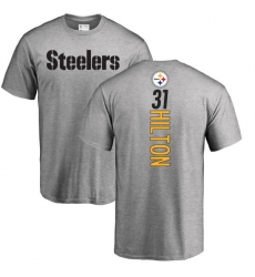 NFL Nike Pittsburgh Steelers #31 Mike Hilton Ash Backer T-Shirt