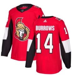 Youth Adidas Ottawa Senators #14 Alexandre Burrows Premier Red Home NHL Jersey