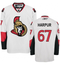 Women's Reebok Ottawa Senators #67 Ben Harpur Authentic White Away NHL Jersey