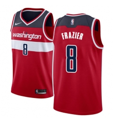 Men's Nike Washington Wizards #8 Tim Frazier Swingman Red Road NBA Jersey - Icon Edition
