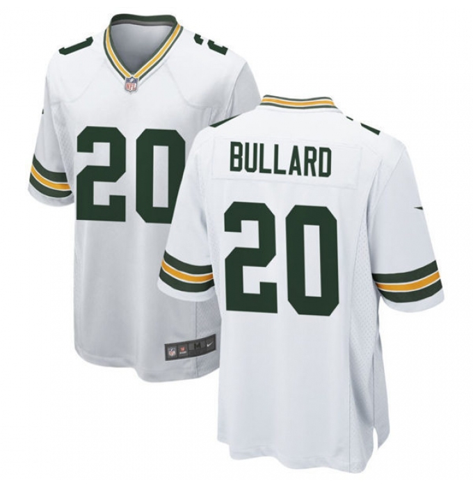 Men's Green Bay Packers #20 Javon Bullard Nike White Vapor Limited Player Jersey