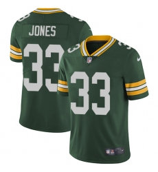 Youth Nike Green Bay Packers #33 Aaron Jones Green Team Color Vapor Untouchable Elite Player NFL Jersey