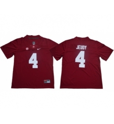 Crimson Tide #4 Jerry Jeudy Red Limited Stitched NCAA Jersey