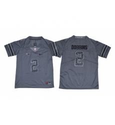 Ohio State Buckeyes 2 J.K. Dobbins Dark Gray Youth College Football Jersey