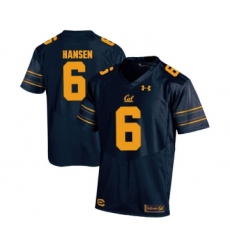 California Golden Bears 6 ChadHansen Navy College Football Jersey