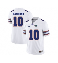 Florida Gators 10 Josh Hammond White College Football Jersey