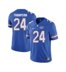 Florida Gators 24 Mark Thompson Blue College Football Jersey