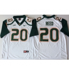 Miami Hurricanes 20 Ed White Green Nike College Football Jersey