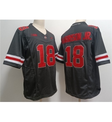 Men's Ohio State Buckeyes #18 Marvin Harrison JR. Black 2023 F.U.S.E. Limited Stitched Jersey