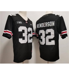 Men's Ohio State Buckeyes #32 TreVeyon Henderson Black 2023 F.U.S.E. Limited Stitched Jersey