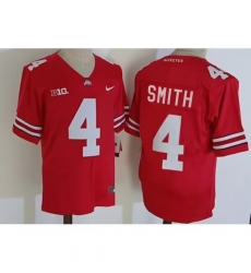 Men's Ohio State Buckeyes #4 Smith Red 2023 F.U.S.E. Limited Stitched Jersey