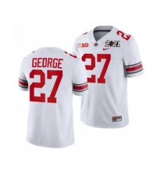 Men's Ohio State Buckeyes Eddie George Sugar Bowl Jersey White Playoff Away