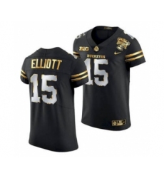 Men's Ohio State Buckeyes Ezekiel Elliott 2021 Sugar Bowl Jersey Black Gold