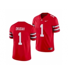 Men's Ohio State Buckeyes Jeff Okudah Scarlet Game College Football Jersey