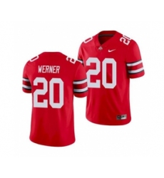 Men's Ohio State Buckeyes Pete Werner Scarlet Game College Football Jersey