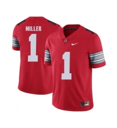 Ohio State Buckeyes 1 Braxton Miller Red 2018 Spring Game College Football Limited Jersey