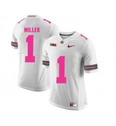 Ohio State Buckeyes 1 Braxton Miller White 2018 Breast Cancer Awareness College Football Jersey