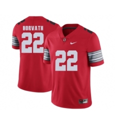 Ohio State Buckeyes 22 Les Horvath Red 2018 Spring Game College Football Limited Jersey