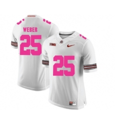 Ohio State Buckeyes 25 Mike Weber White 2018 Breast Cancer Awareness College Football Jersey