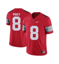 Ohio State Buckeyes 8 DeVier Posey Red 2018 Spring Game College Football Limited Jersey