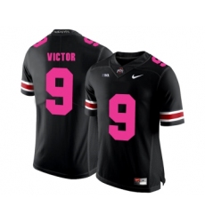 Ohio State Buckeyes 9 Binjimen Victor Black 2018 Breast Cancer Awareness College Football Jersey