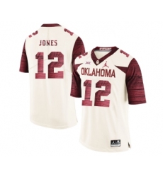 Oklahoma Sooners 12 Landry Jones White 47 Game Winning Streak College Football Jersey