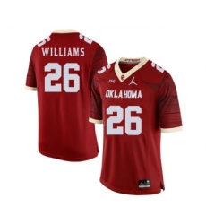 Oklahoma Sooners 26 Damien Williams Red 47 Game Winning Streak College Football Jersey