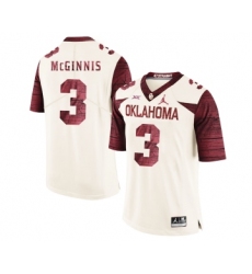 Oklahoma Sooners 3 Connor McGinnis White 47 Game Winning Streak College Football Jersey