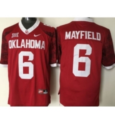 Oklahoma Sooners 6 Baker Mayfield Red College Football Jersey