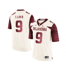 Oklahoma Sooners 9 CeeDee Lamb White 47 Game Winning Streak College Football Jersey