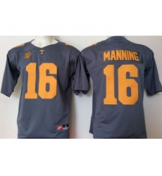 Tennessee Volunteers 16 Peyton Manning Gray College Football Jersey