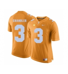 Tennessee Volunteers 3 White Ty Chandler Orange College Football Jersey