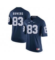 Penn State Nittany Lions 83 Nick Bowers Navy College Football Jersey