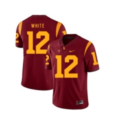 USC Trojans 12 Charles White Red College Football Jersey