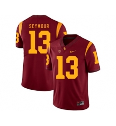 USC Trojans 13 Kevon Seymour Red College Football Jersey