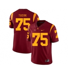 USC Trojans 75 Max Tuerk Red College Football Jersey