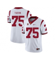 USC Trojans 75 Max Tuerk White College Football Jersey