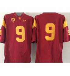 USC Trojans #9 Red College Jersey