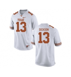 Texas Longhorns 13 Michael Dickson White College Football Jersey