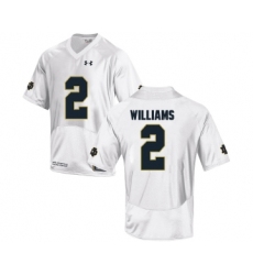 Notre Dame Fighting Irish 2 Dexter Williams White College Football Jersey