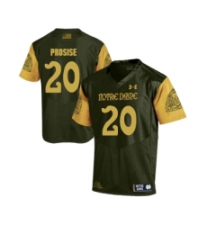 Notre Dame Fighting Irish 20 C.J. Prosise Olive Green College Football Jersey