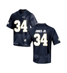 Notre Dame Fighting Irish 34 Tony Jones Jr. Navy College Football Jersey